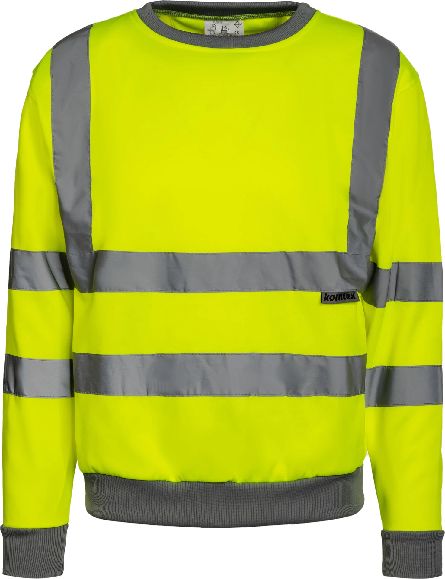 korntex-kxsw-hi-vis-workwear-sweatshirt-limerick-signalyellow-front-3 Korntex Hi-Vis Workwear Sweatshirt Limerick
