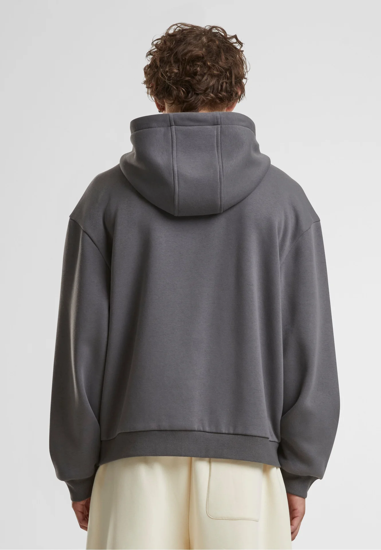 Build Your Brand Fluffy Zip Hoody