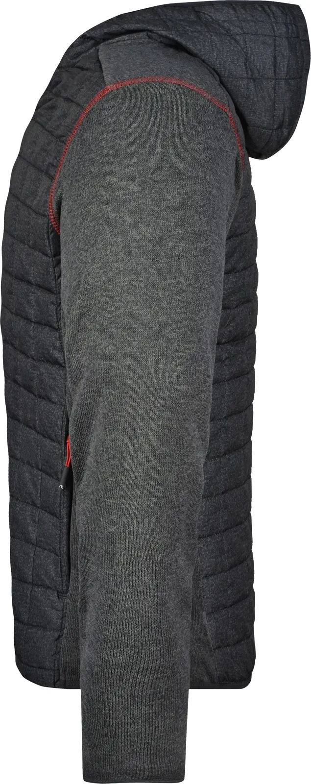 James & Nicholson Men's Knitted Hybrid Jacket