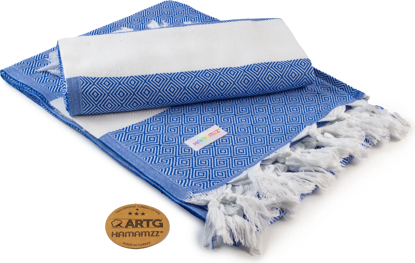 artg-ar056-hamamzz-marmaris-deluxe-towel-royalblue-front-1 ARTG Hamamzz® Marmaris DeLuxe Towel