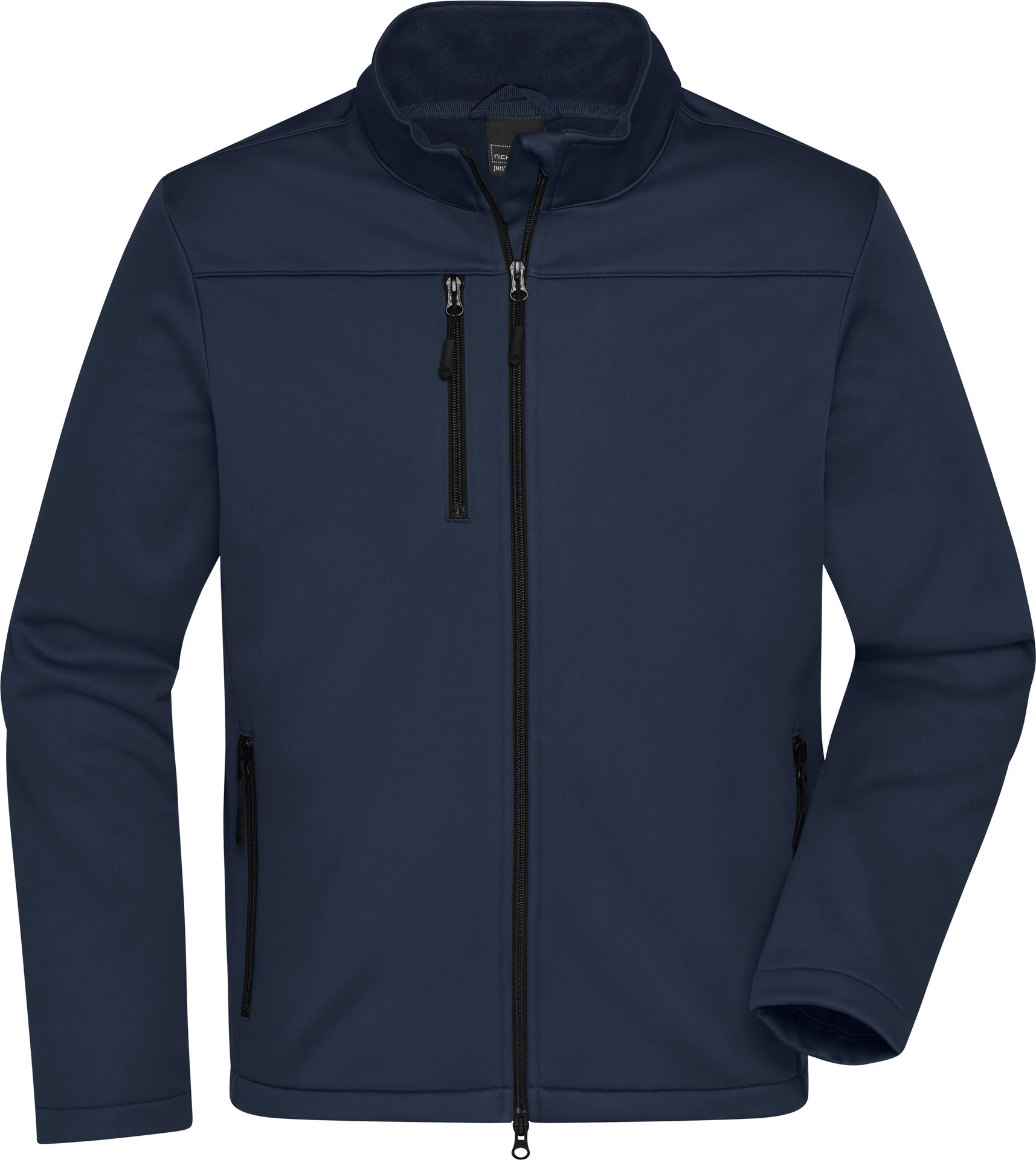 jn1172-mens-softshell-jacket-navy-front-3 James & Nicholson Men's Softshell Jacket