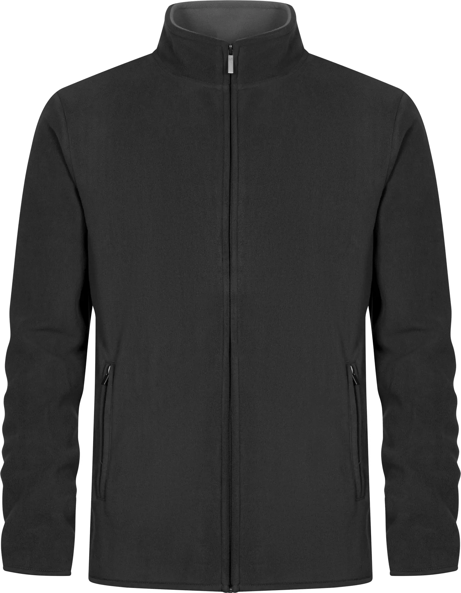 promodoro-7961-mens-double-fleece-jacket-charcoal-grey-front-3 Promodoro Men's Double Fleece Jacket
