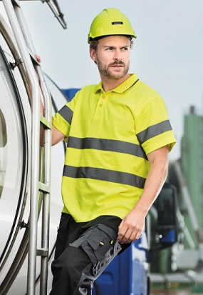 rimeck-2v9-polohemd-hv-runway-fluoreszierendesgelb-model-0 RIMECK Polo-Shirt HV Runway 2V9