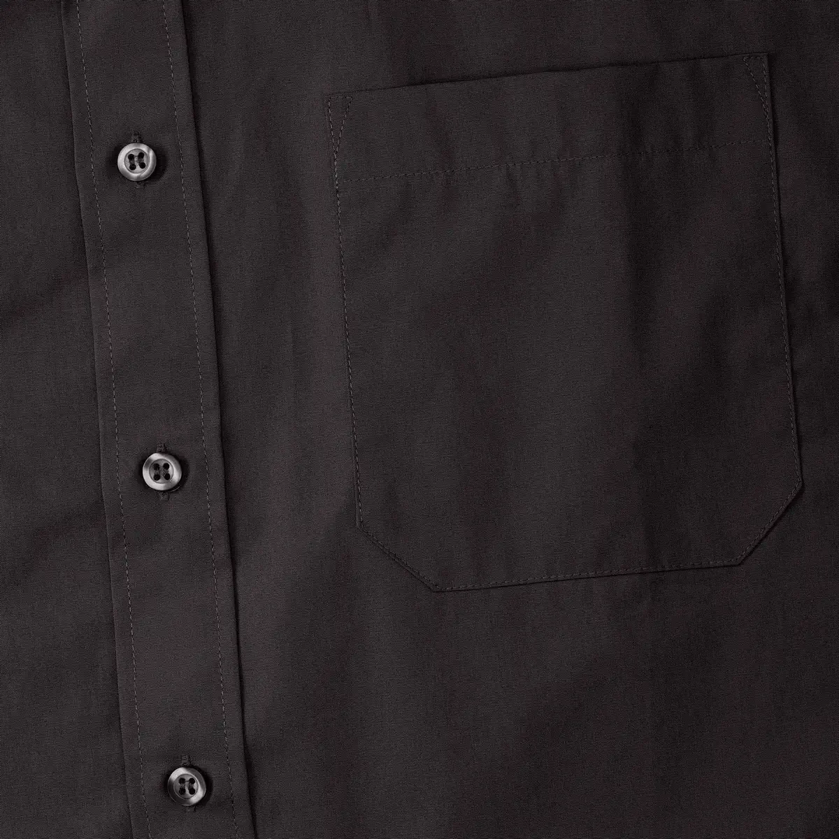 russell-r936m-mens-ls-pure-cotton-easy-care-poplin-shirt-black-detail-7 Russell Men's Long Sleeve Pure Cotton Easy Care Poplin Shirt