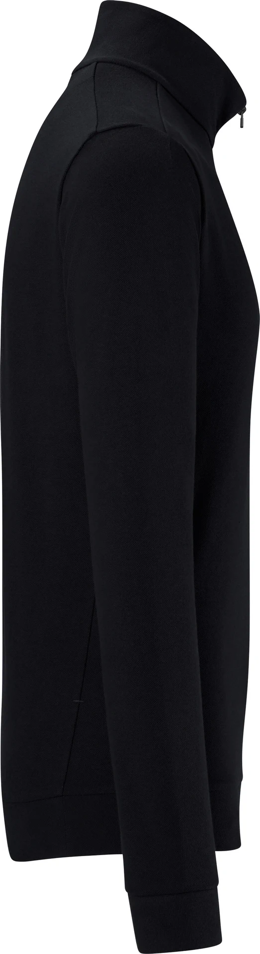 hakro-535-zip-longsleeve-pique-mikralinar-eco-schwarz-4 HAKRO Zip-Longsleeve 535 Piqué MIKRALINAR® ECO