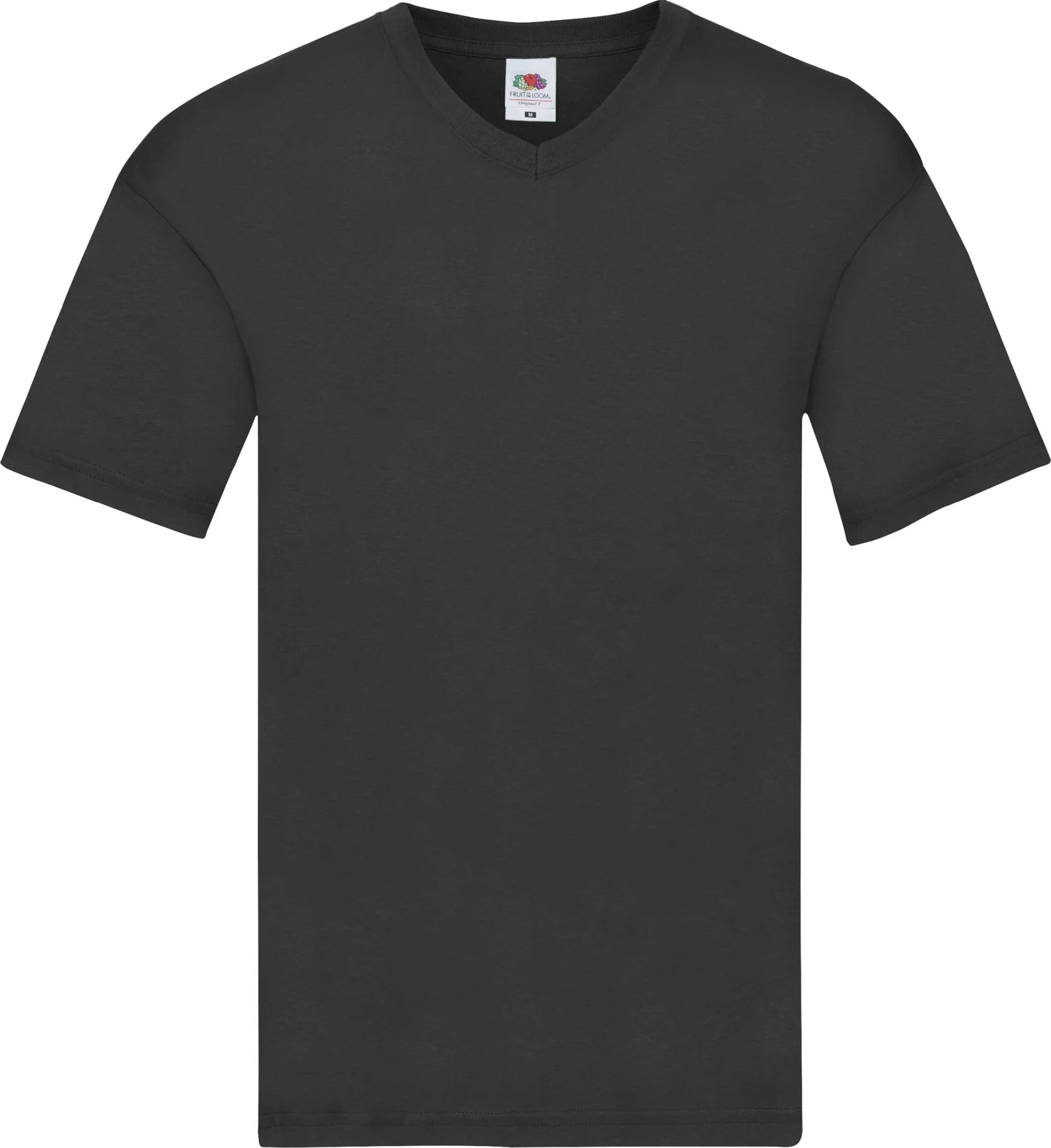 fruit-of-the-loom-61-426-0-original-v-neck-t-shirt-black-4 F.O.L. Original V-Neck T