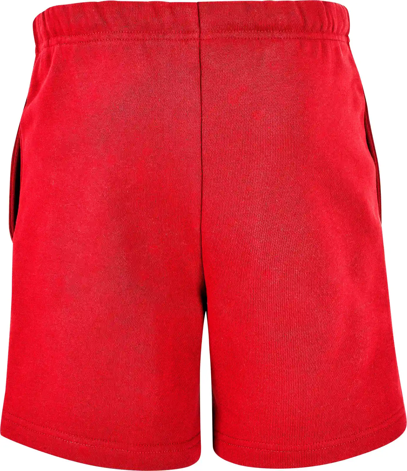 BYB-BB034-kids-basic-sweatshorts-cityred-back-7 Build Your Brand Kids Basic Sweatshorts