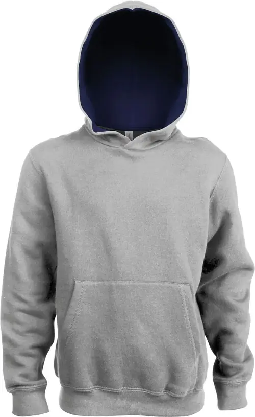 Kariban Kinder Kontrast Hooded Sweater