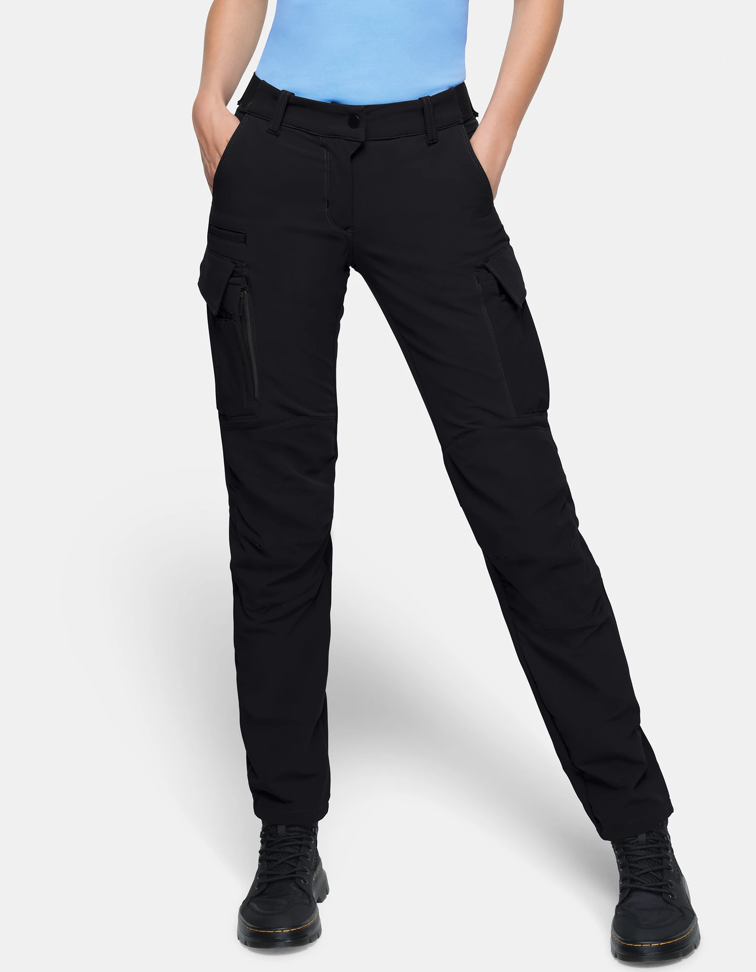 hakro-744-damen-cargo-funktionshose-x-stretch-schwarz-model-0 HAKRO Damen Cargo-Funktionshose 744 X-Stretch