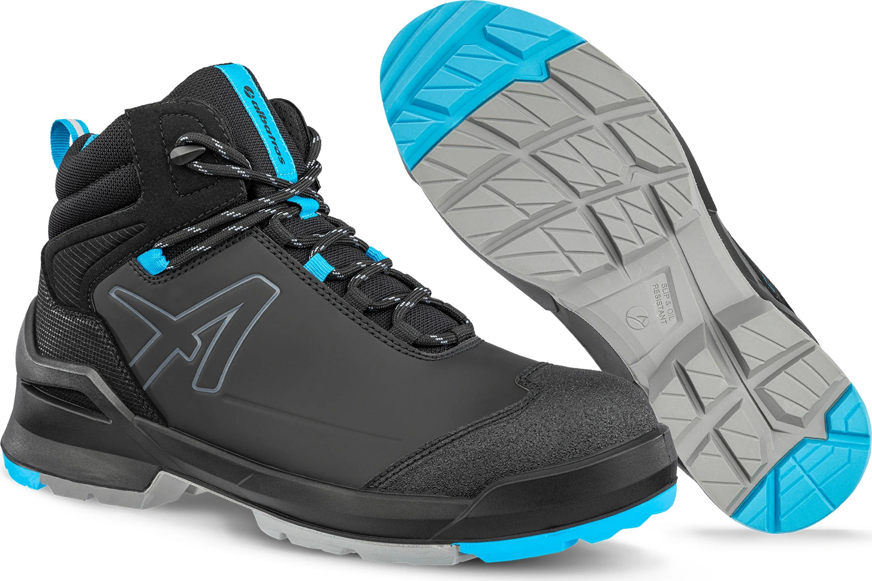 albatros Sicherheitsschuh TARAVAL BLACK/BLUE MID S3L