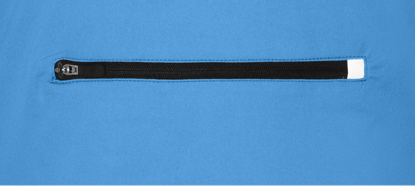 jn452-mens-bike-t-shirt-half-zip-cobalt-detail-7 James & Nicholson Men's Bike-T Half Zip