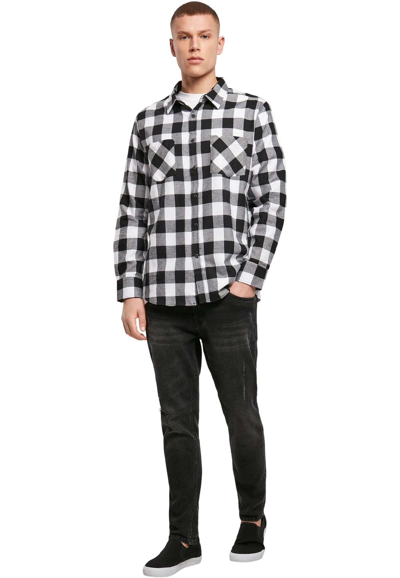 Build Your Brand Checked Flannel Shirt