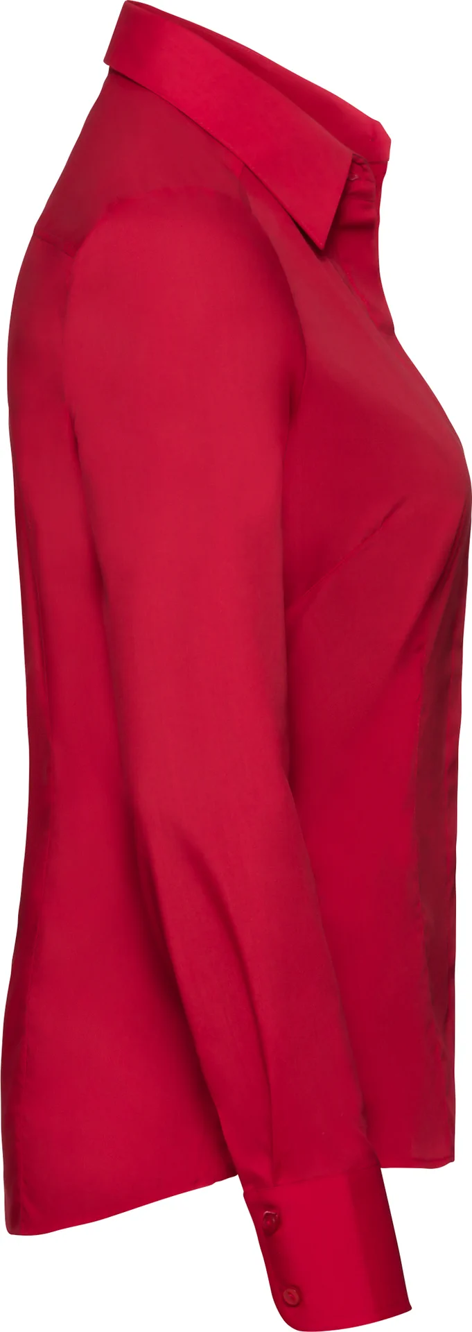 Russell Ladies Long Sleeve Polycotton Easy Care Fitted Poplin Shirt