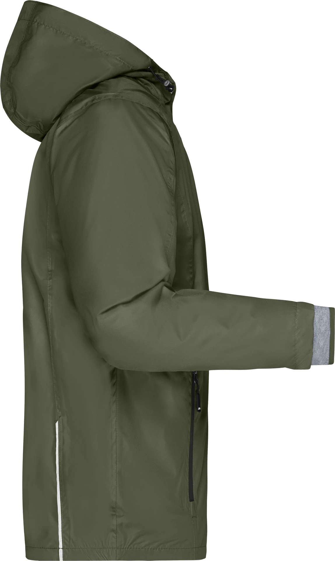 jn1154-mens-3-in-1-jacket-olive-black-right-6 James & Nicholson Men's 3-in-1-Jacket