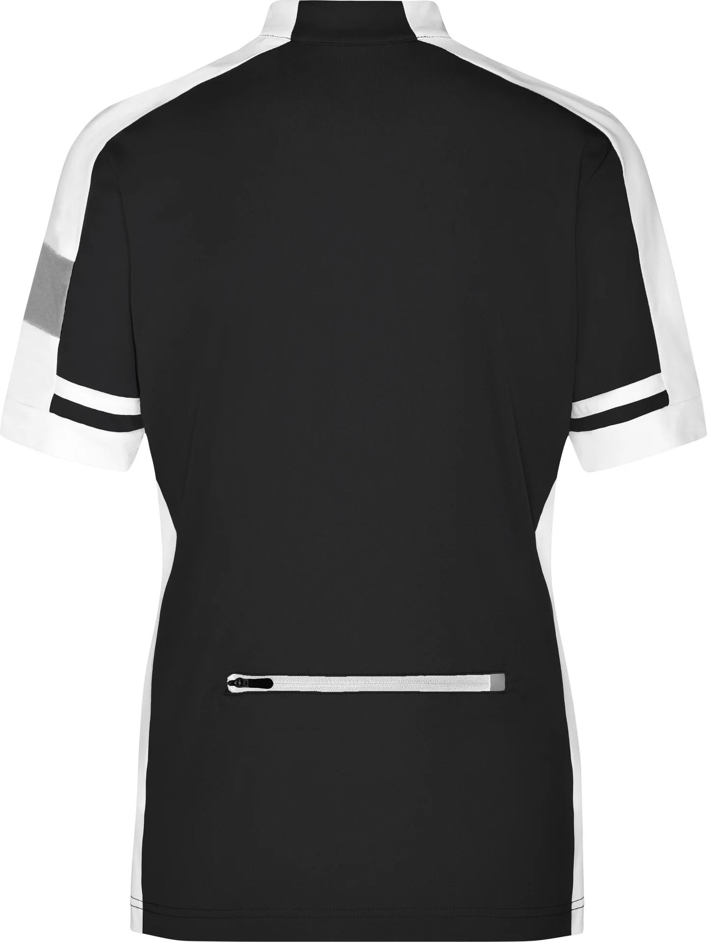 jn451-ladies-bike-t-shirt-half-zip-black-back-5 James & Nicholson Ladies Bike-T Half Zip