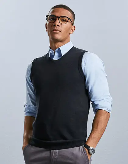 Russell V-Neck Sleeveless Knitted Pullover