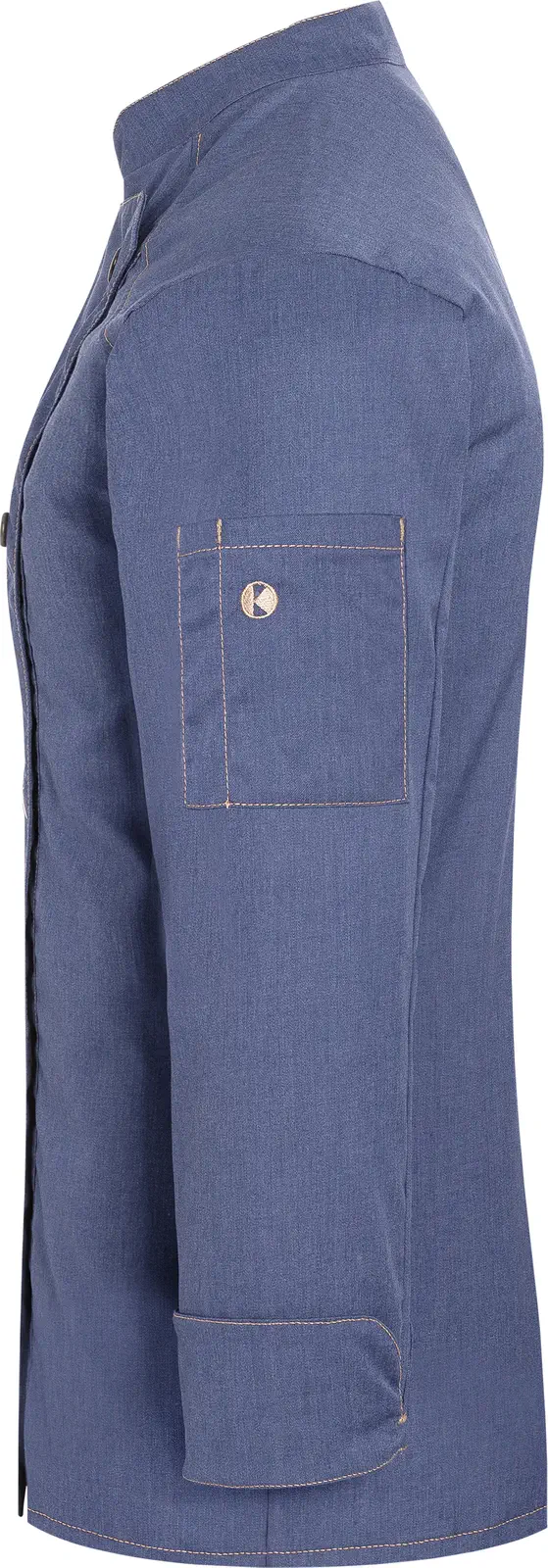 karlowsky-jf20-damen-kochjacke-jeans-style-vintageblue-left-4 KARLOWSKY Damen Kochjacke Jeans-Style