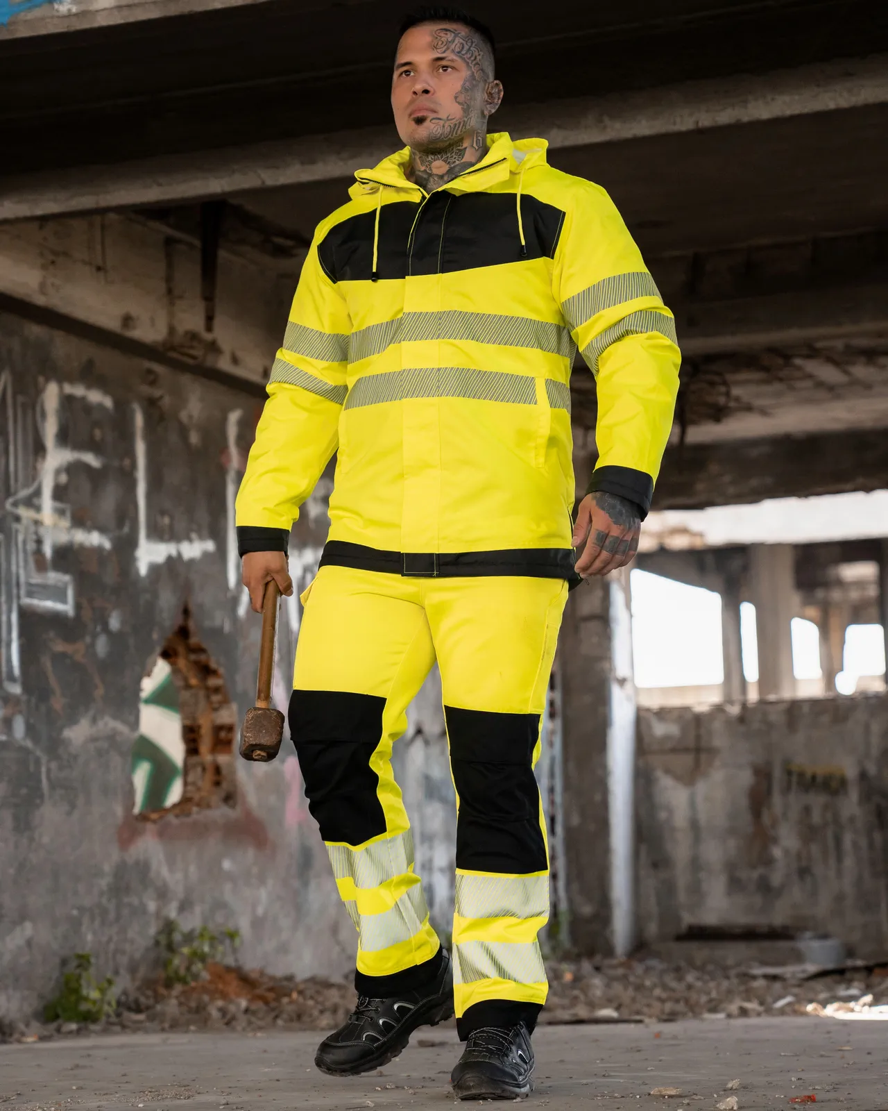 Korntex EOS Hi-Vis Workwear Trousers With Printing Areas