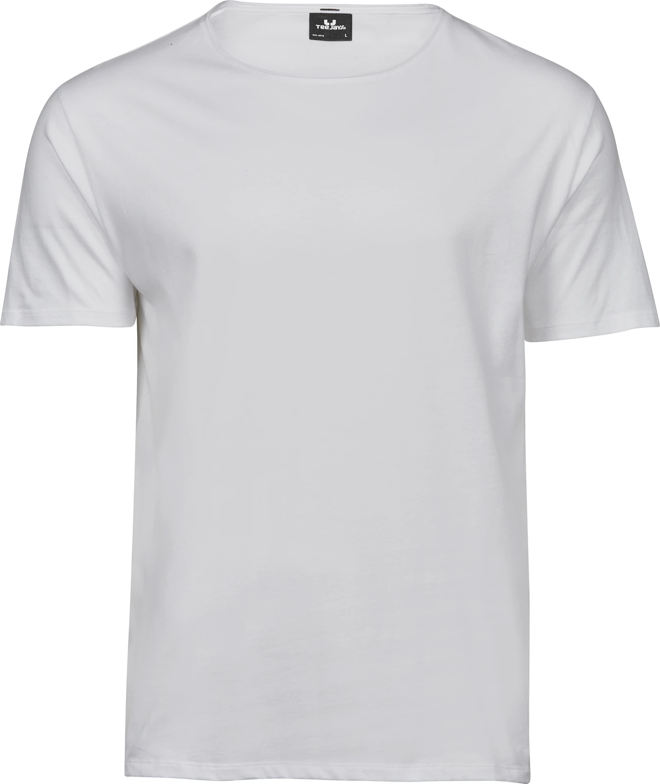 tee-jays-5060-mens-raw-edge-t-shirt-white-front-1 Tee Jays Men's Raw Edge Tee