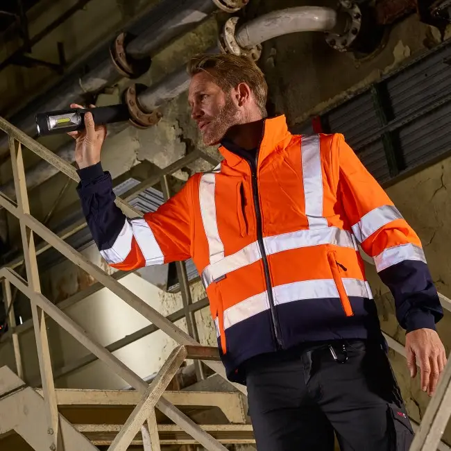 Elutex Warnschutz-Softshelljacke Flash orange