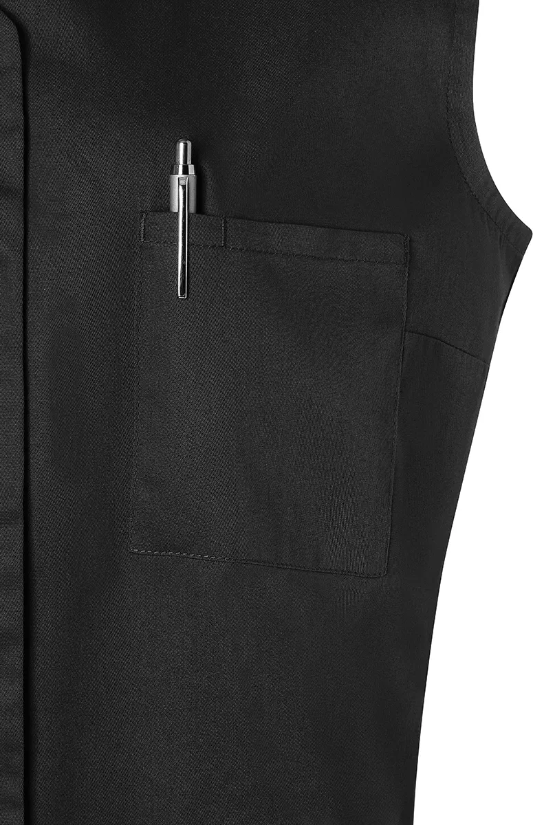 karlowsky-ks67-aermelloser-damenkasack-essential-black-detail-6 KARLOWSKY Ärmelloser Damenkasack Essential