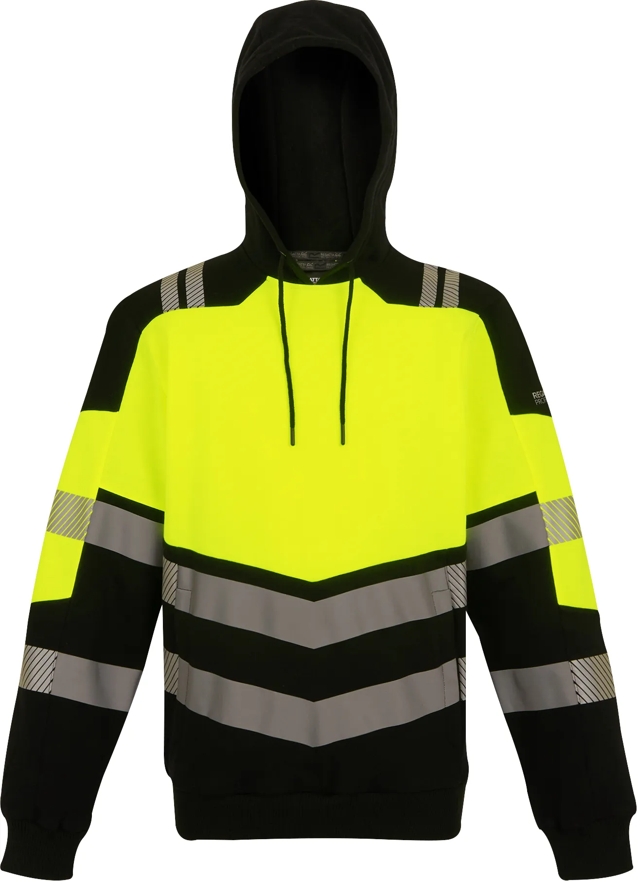 regatta-trf780-hi-vis-x-pro-hoodie-class-2-black-signalyellow-front-2 Regatta Hi-Vis X-Pro Hoodie (Class 2)