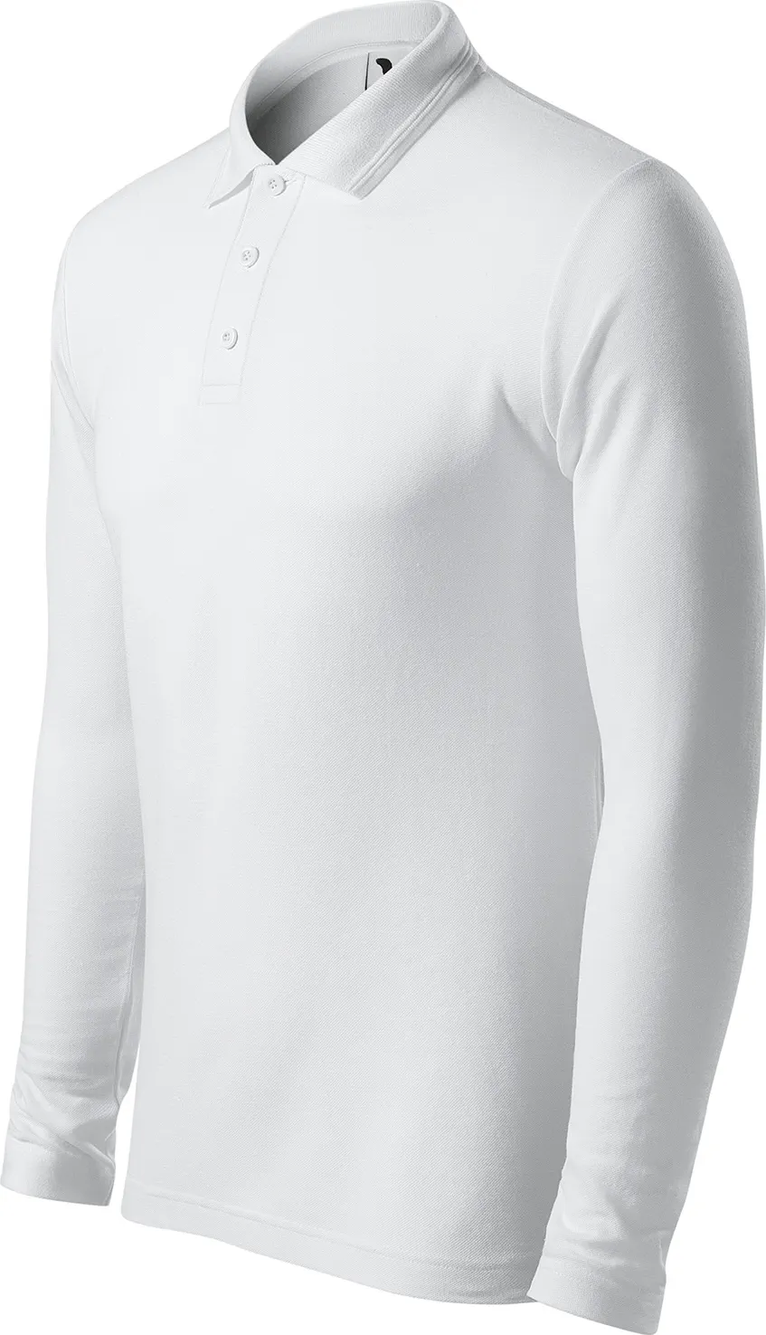 malfini-221-pique-polo-ls-polohemd-herren-weiss-left-3 MALFINI Pique Polo LS 221