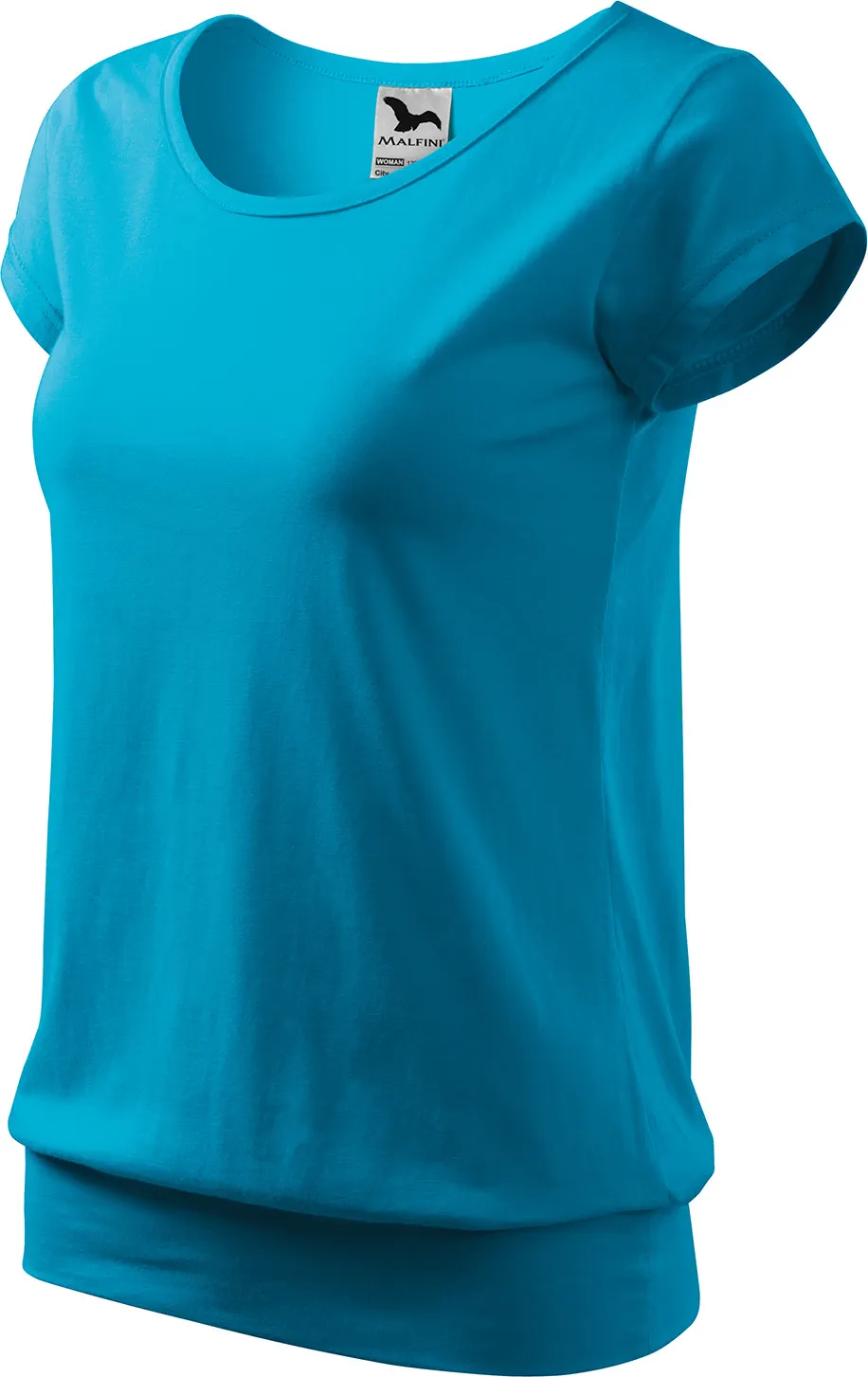 malfini-120-city-t-shirt-damen-tuerkisblau-left-3 MALFINI T-Shirt Damen City 120