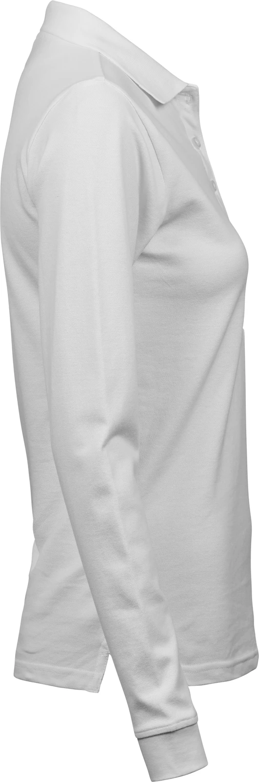 tee-jays-146-womens-luxury-stretch-long-sleeve-poloshirt-white-right-4 Tee Jays Ladies Luxury Stretch Long Sleeve Polo