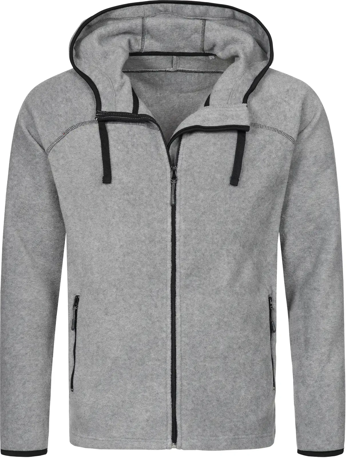 stedman-st5040-power-fleece-jacket-men-greyheather-front-4 Stedman Active Power Fleece Jacket