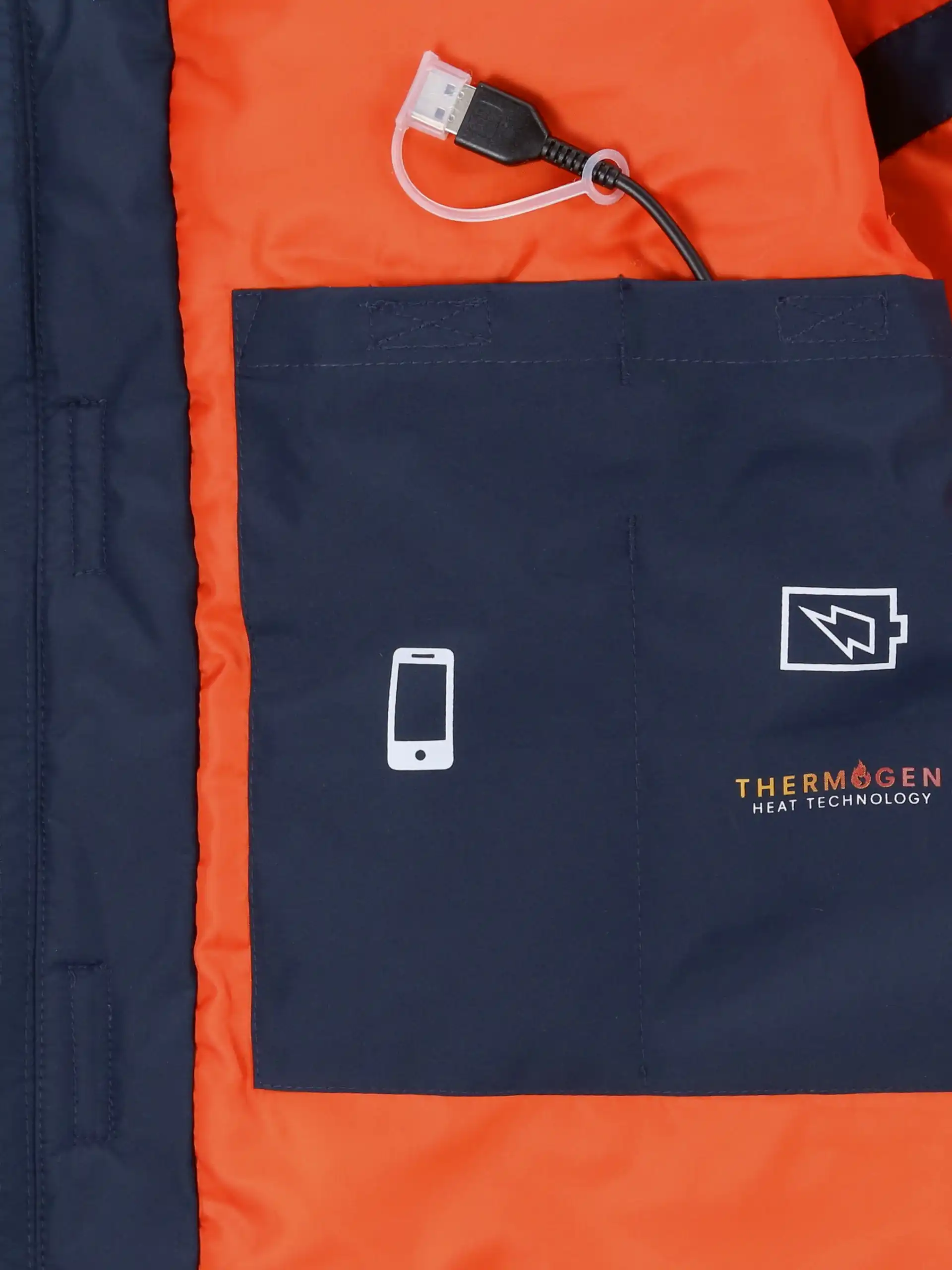 regatta-tra210-thermogen-powercell-5000-heated-jacket-navy-magma-orange-detail-5 Regatta Thermogen Powercell 5000 Heated Jacket