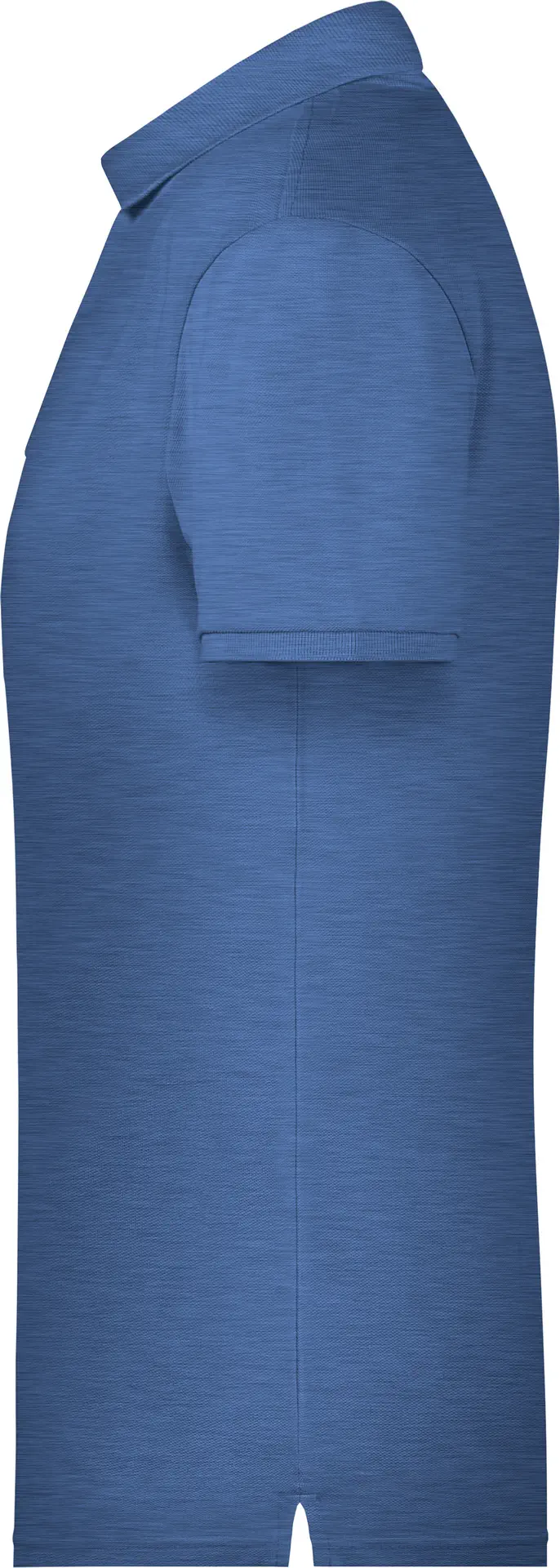 JN8010-mens-basic-poloshirt-lightdenimmelange-left-4 James & Nicholson Men's Basic Polo