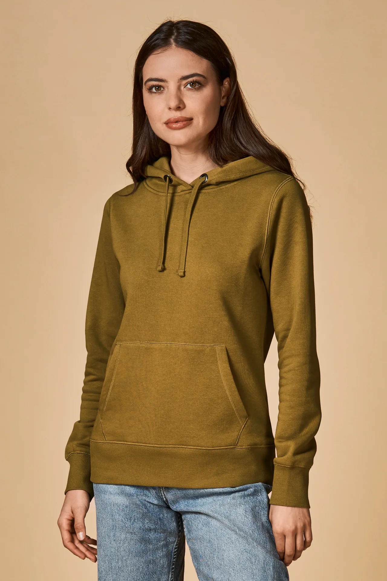 promodoro-1781-womens-hoody-sweater-olive-model-0 Promodoro XO Hoody Sweater Women