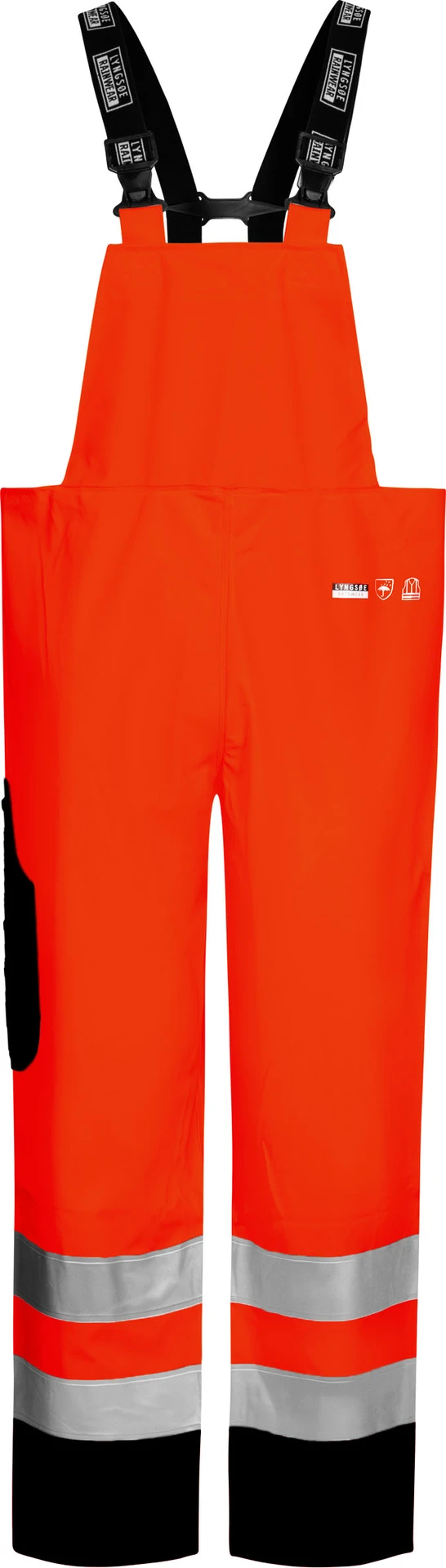 lyngsoe-fr-lr6029-flammhemmende-hi-vis-regenlatzhose-leuchtrot-navy-front-1 Lyngsøe FR-LR6029 Flammhemmende Hi-Vis Regenlatzhose
