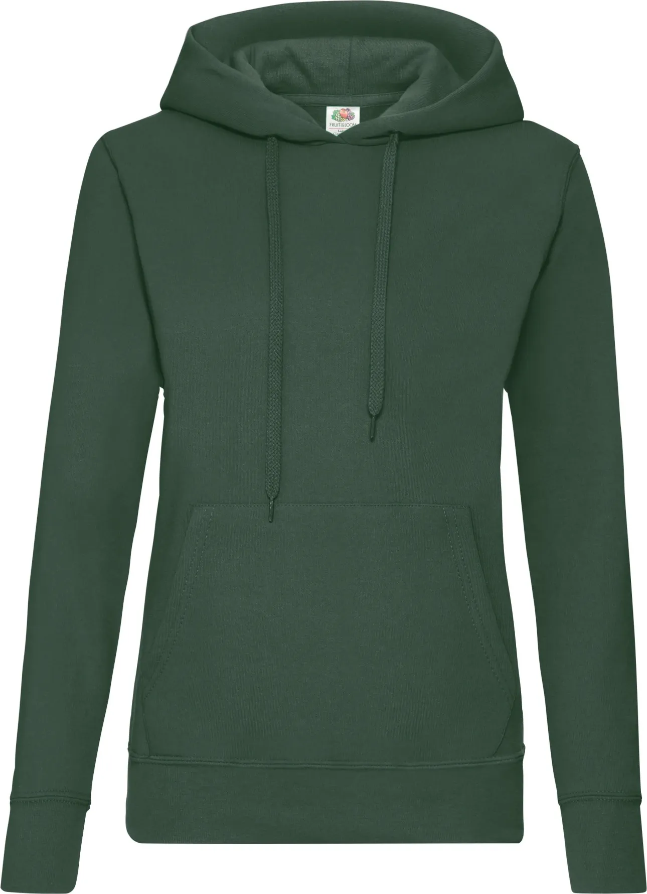 fruit-of-the-loom-62-038-0-ladies-classic-hooded-sweatshirt-bottlegreen-4 F.O.L. Ladies Classic Hooded Sweat