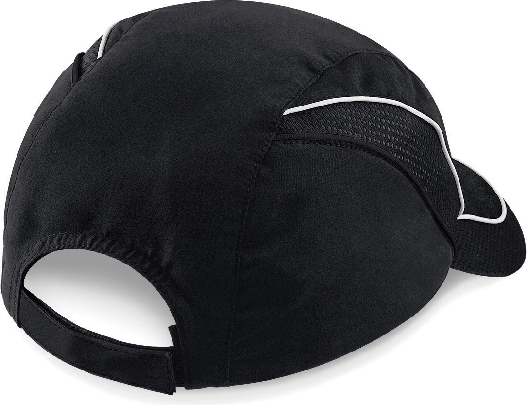 beechfield-b182-coolmax-flow-mesh-cap-black-back-4 Beechfield Coolmax® Flow Mesh Cap