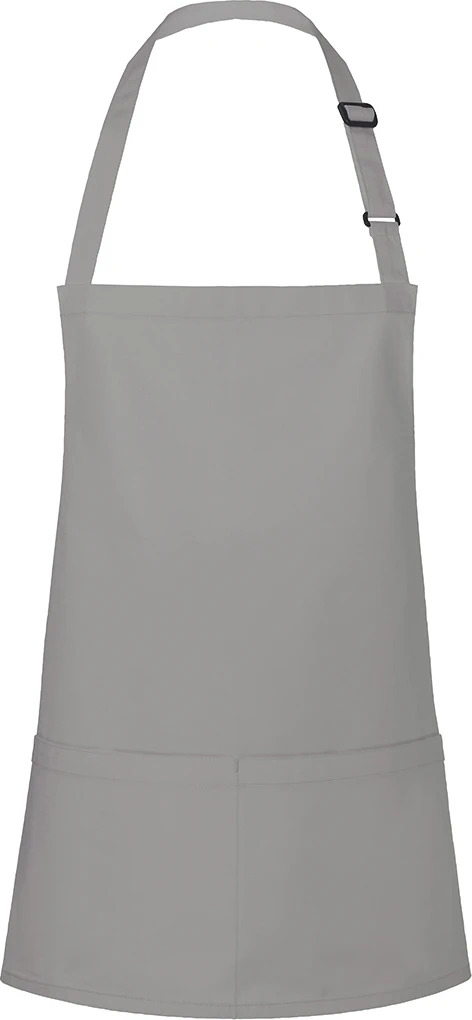 karlowsky-bls6-kurze-latzschuerze-basic-mit-schnalle-und-tasche-basaltgrey-front-3 KARLOWSKY kurze Latzschürze Basic mit Schnalle und Tasche