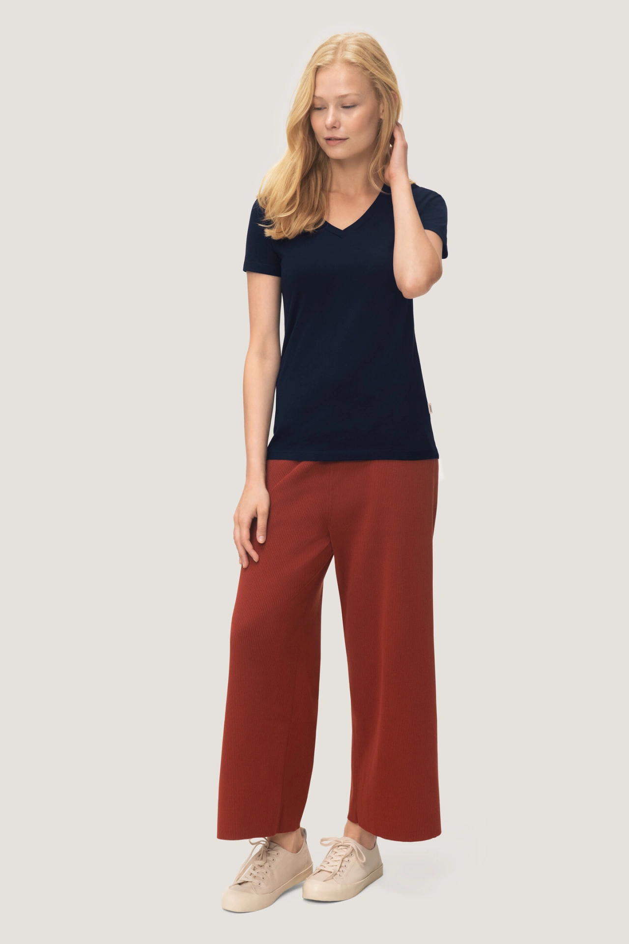 HAKRO Damen-V-Shirt 172 Stretch