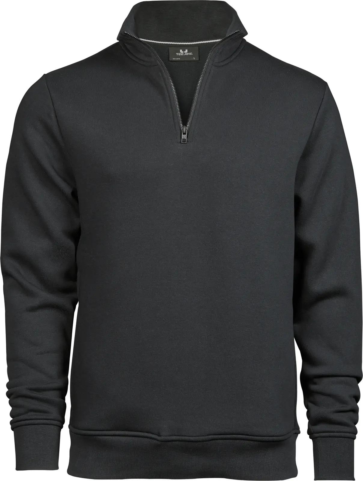 tee-jays-5438-half-zip-sweatshirt-darkgrey-front-1 Tee Jays Half Zip Sweatshirt