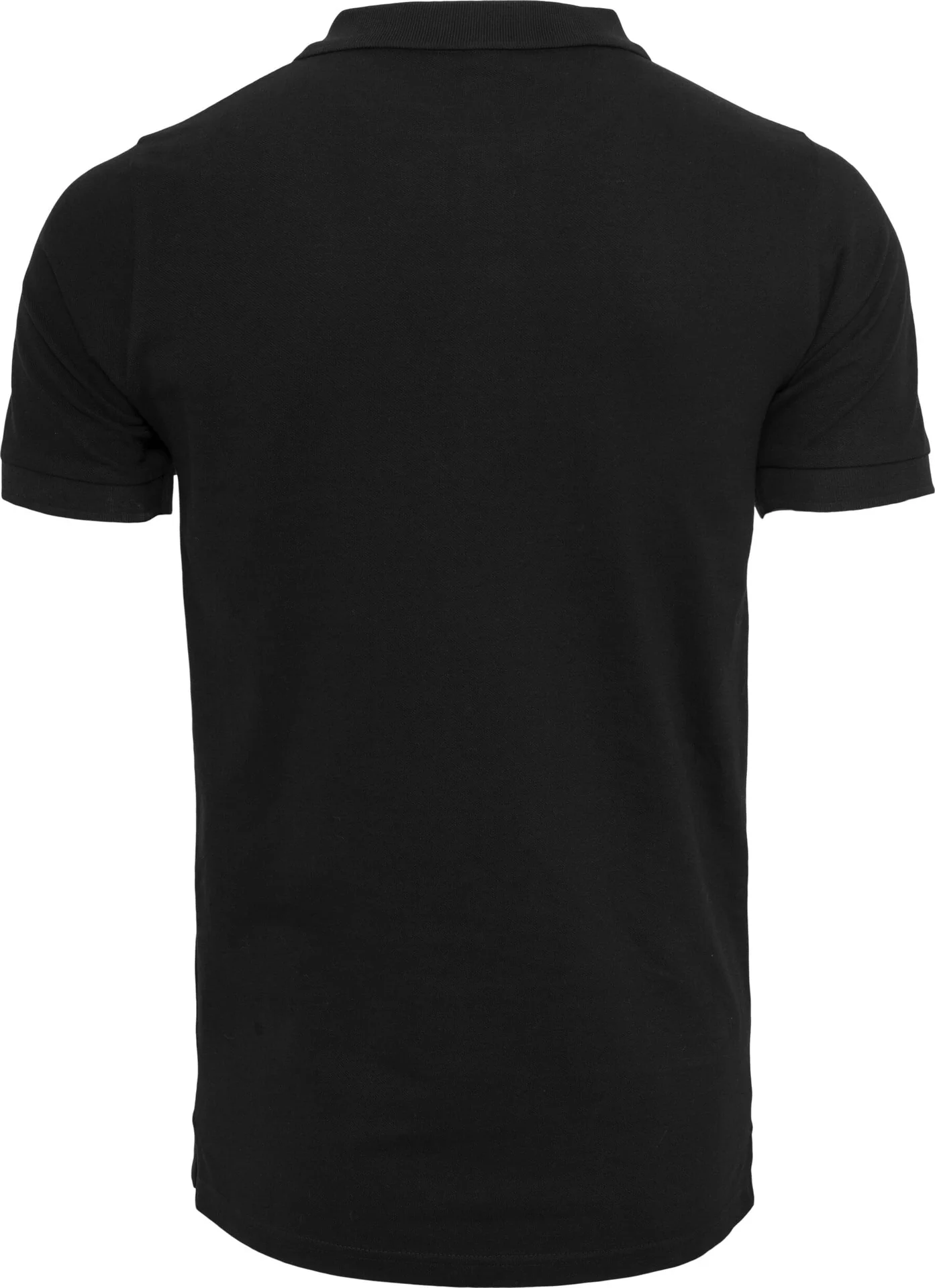 BYB-BY008-polo-pique-shirt-black-back-7 Build Your Brand Polo Piqué Shirt