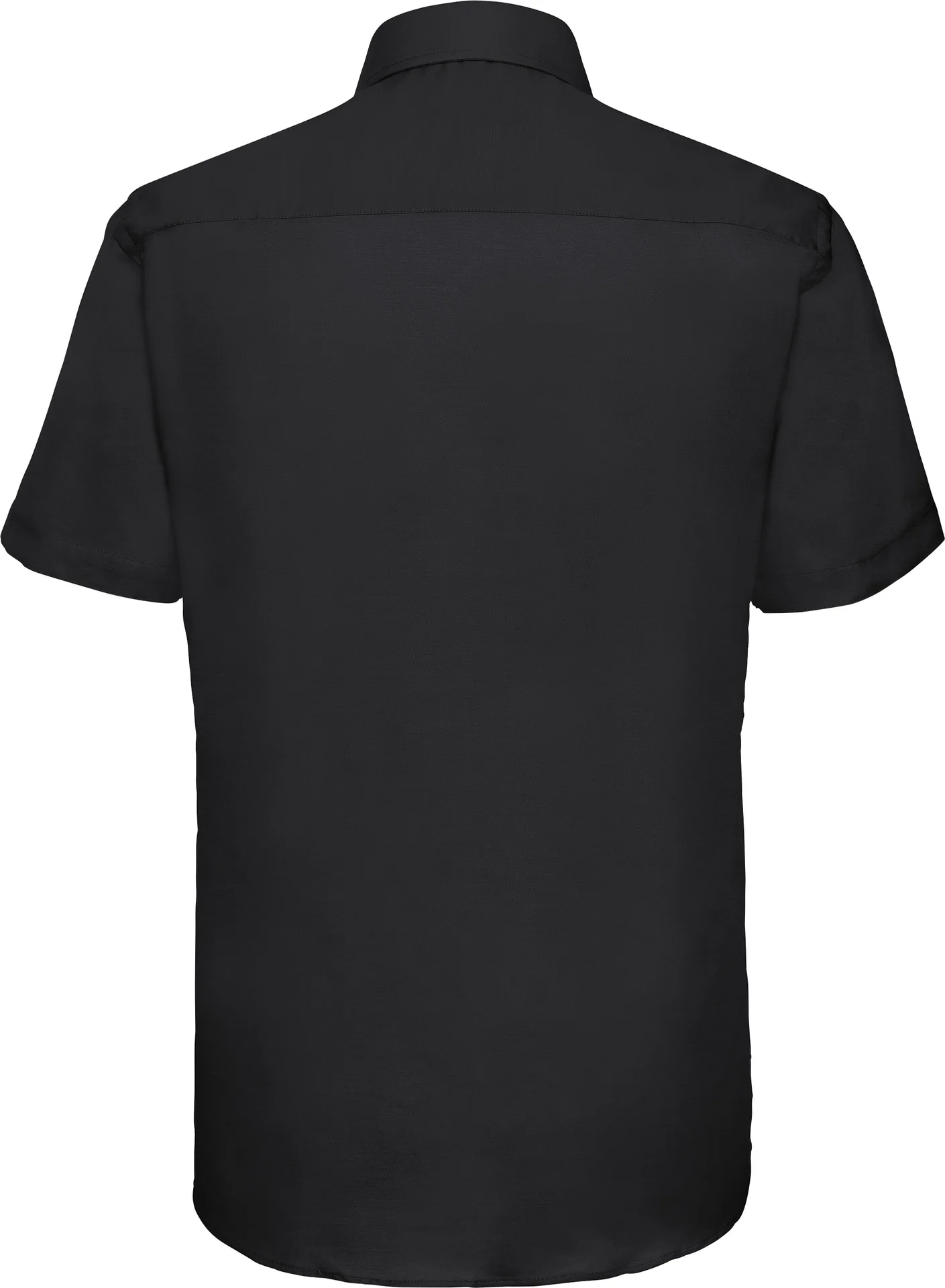 russell-r923m-mens-short-sleeve-easy-care-tailored-oxford-shirt-black-back-4 Russell Men's Short Sleeve Easy Care Tailored Oxford Shirt