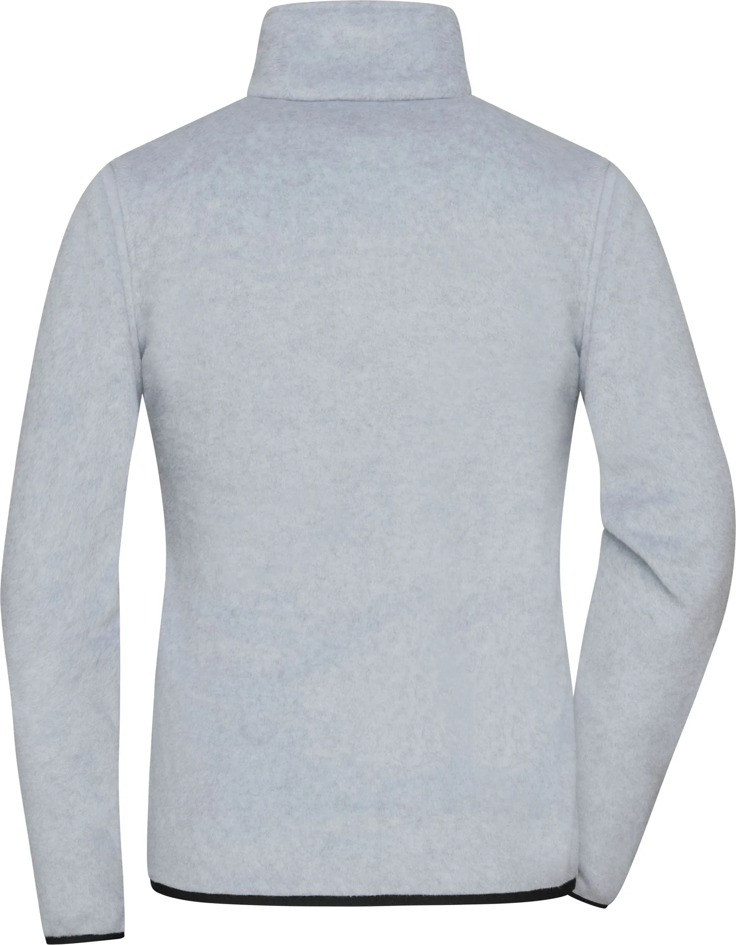 jn1311-ladies-fleece-jacket-lightmelange-black-back-5 James & Nicholson Ladies´ Fleece Jacket