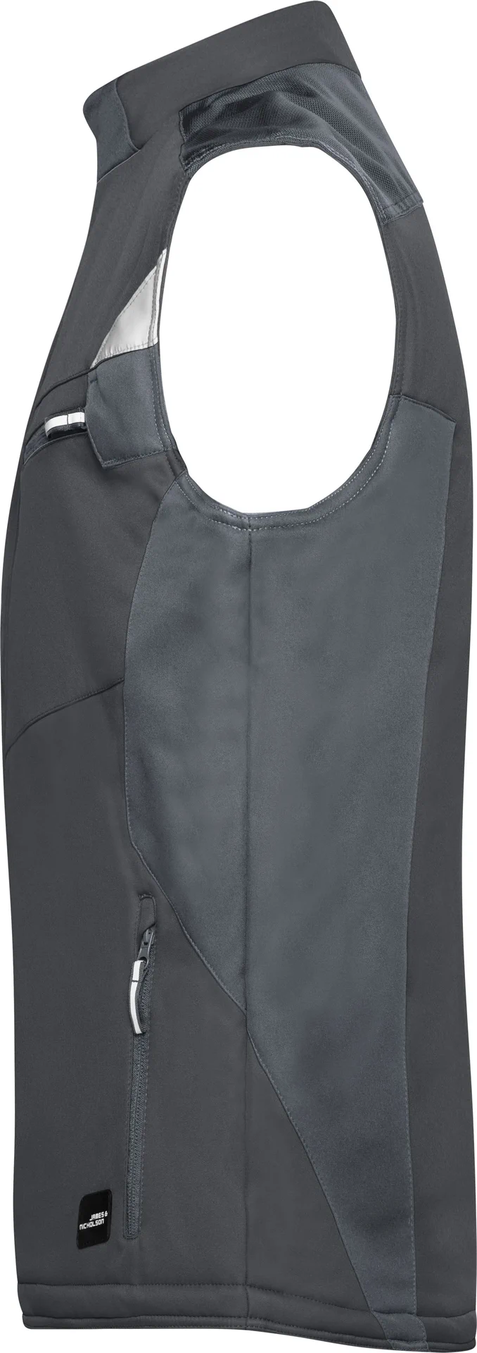 jn825-craftsmen-softshell-vest-black-black-left-4 James & Nicholson Craftsmen Softshell Vest -Strong-