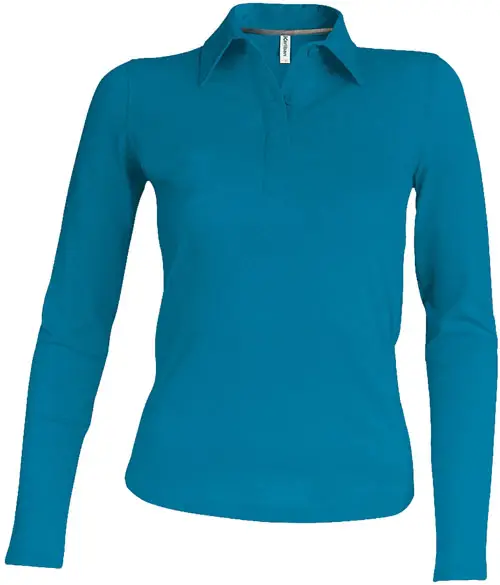 Kariban Damen Piqué Polo langarm