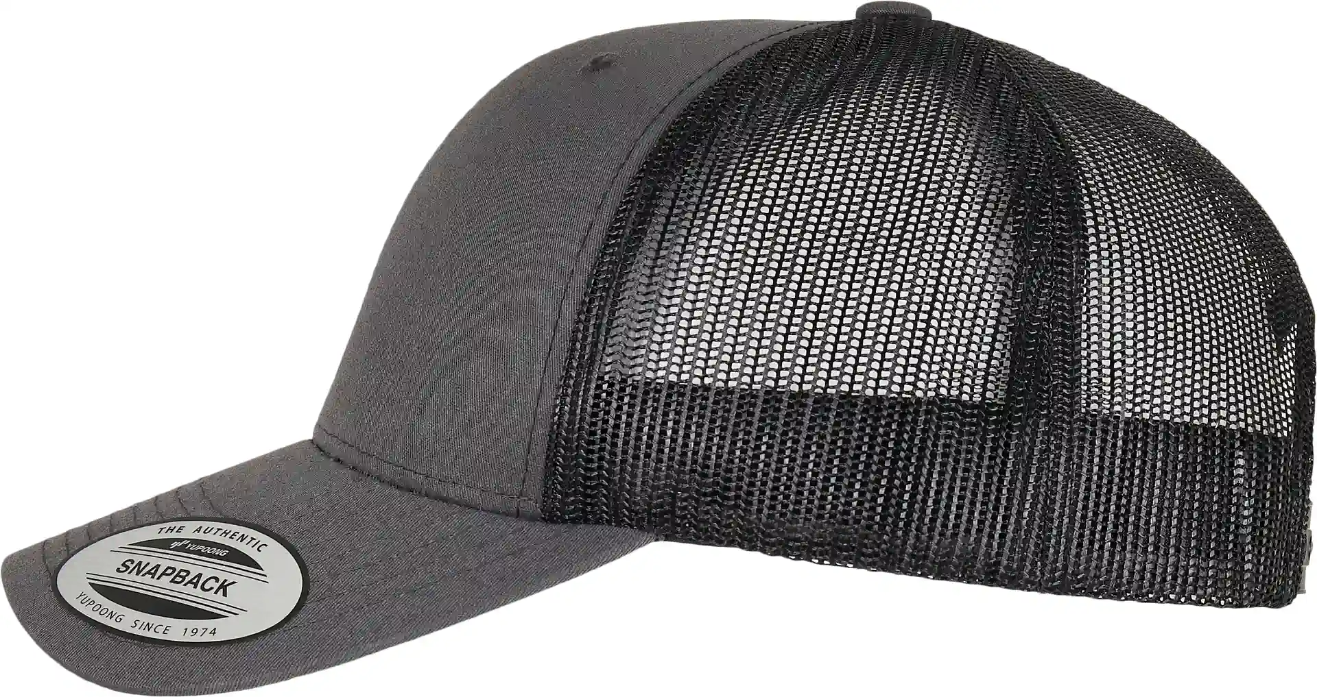 flexfit-6606t-retro-trucker-2-tone-charcoal-black-left-7 FLEXFIT Retro Trucker 2-Tone