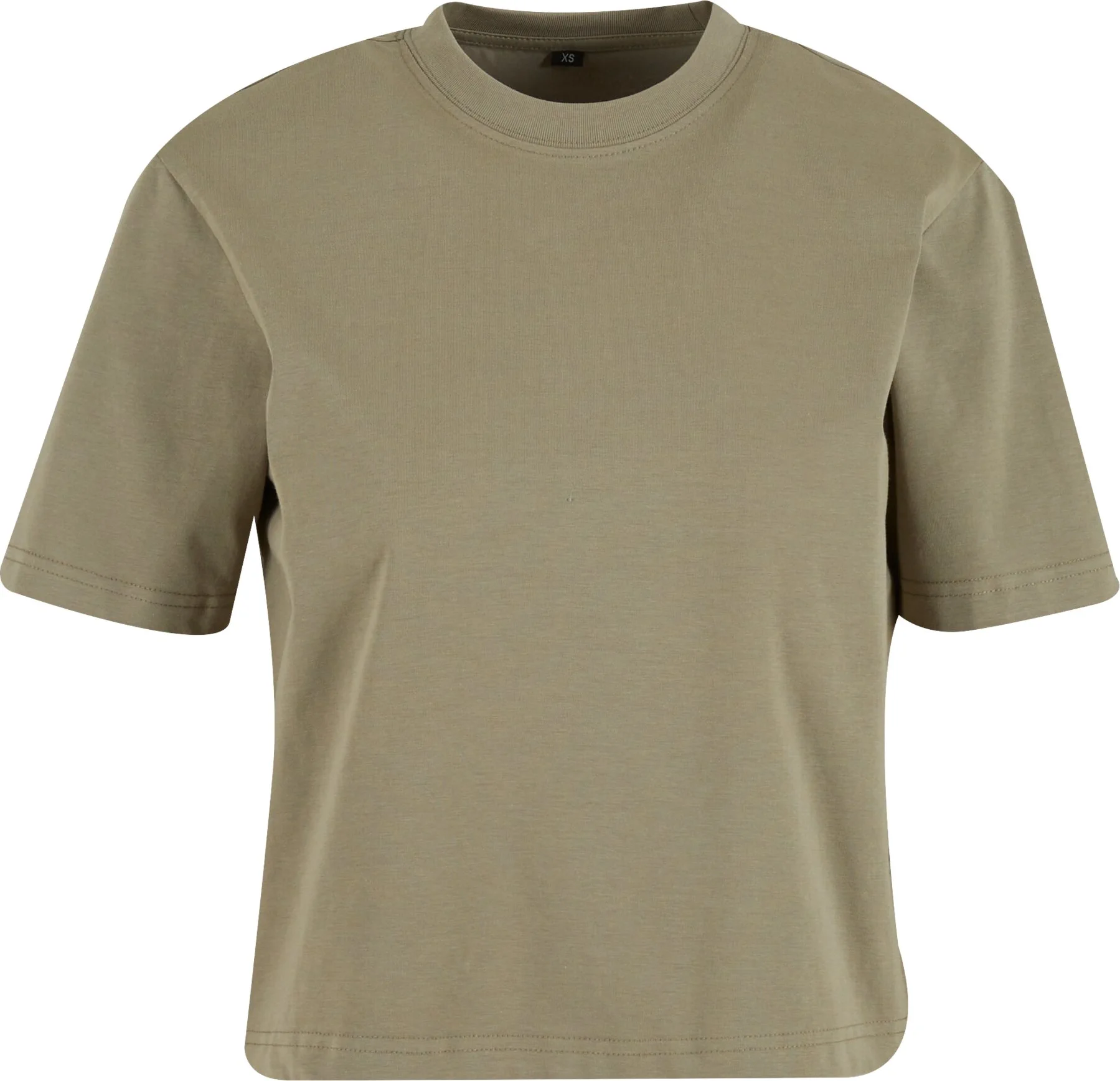 BYB-BY369-sorona-ladies-regular-boxy-t-shirt-paleolive-front-4 Build Your Brand Sorona® Ladies Regular Boxy Tee