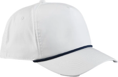 beechfield-b194r-rope-detail-golf-cap-white-navy-front-1 Beechfield Rope Detail Golf Cap
