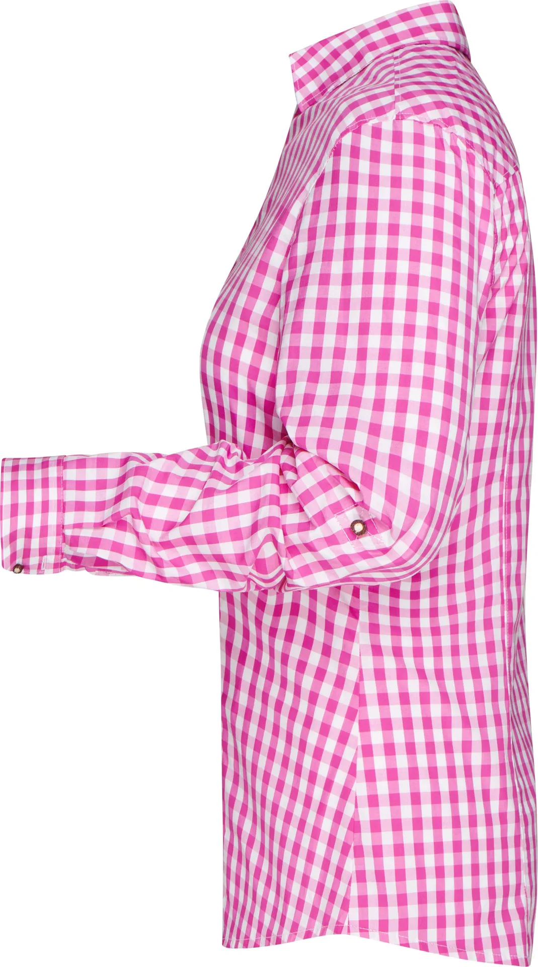 jn637-ladies-traditional-shirt-purple-white-left-4 James & Nicholson Ladies Traditional Shirt