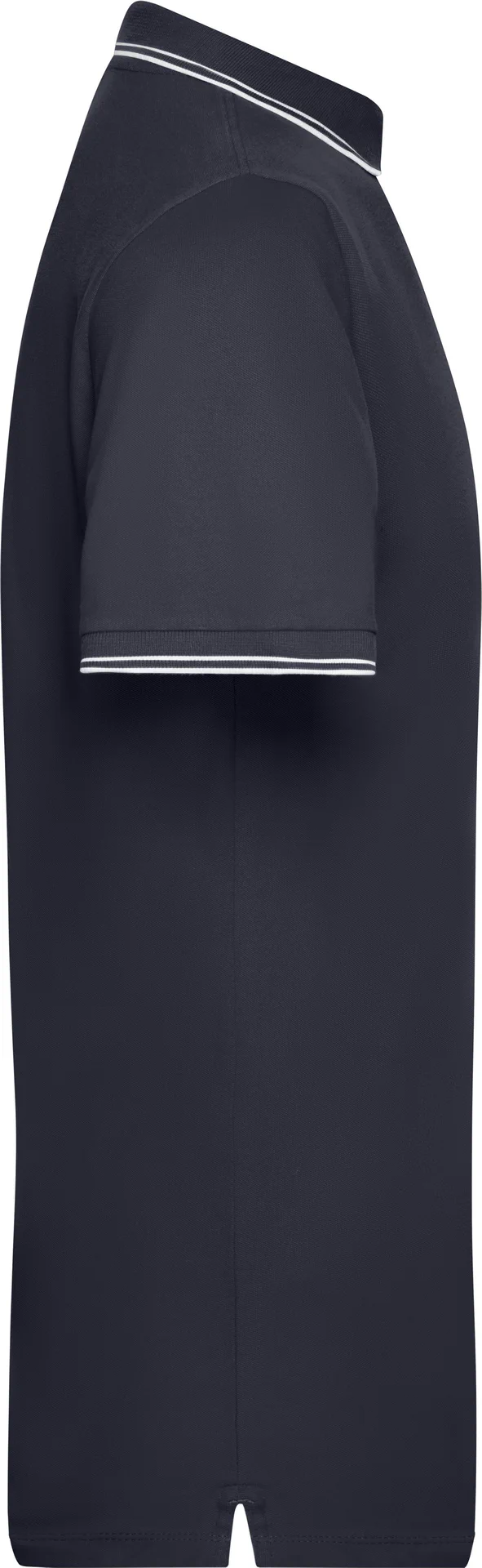 jn986-mens-poloshirt-navy-white-right-6 James & Nicholson Men's Piqué Polo