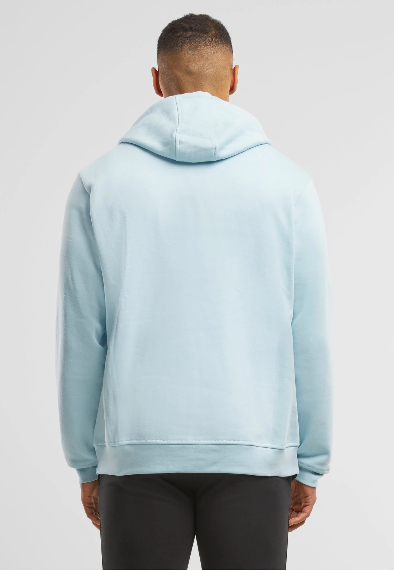 BYB-BB001-basic-hoody-oceanblue-model-2 Build Your Brand Basic Hoody